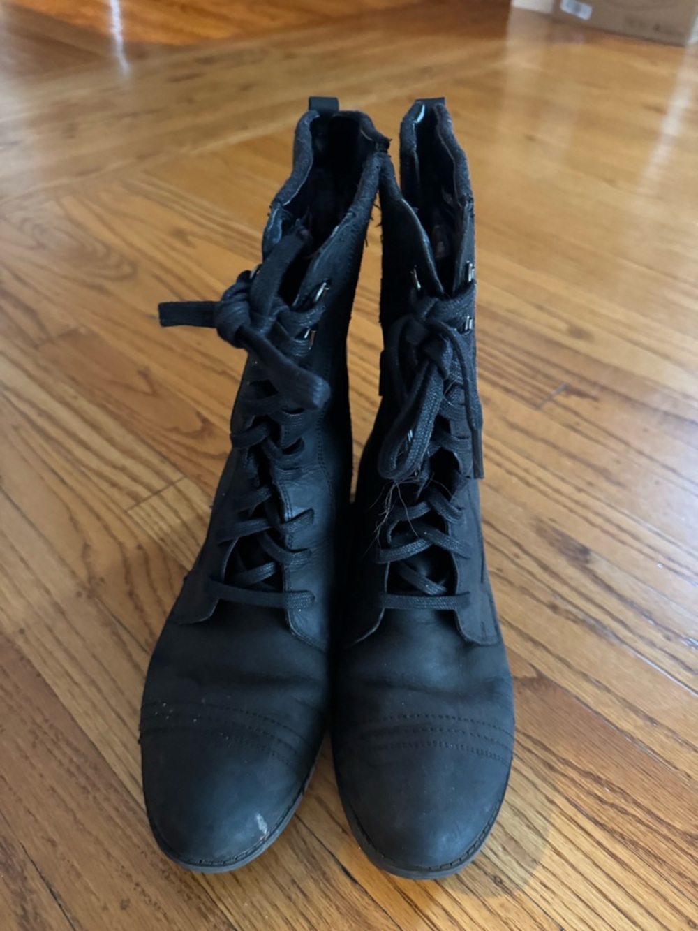 Hush Puppies Black Zip-Up Women's Ankle Boots